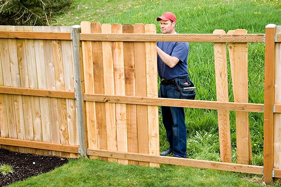 Long-Lasting Wood Fence Construction